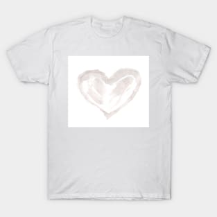 Heart, love. Watercolor, art decoration, sketch. Illustration hand drawn modern painting T-Shirt